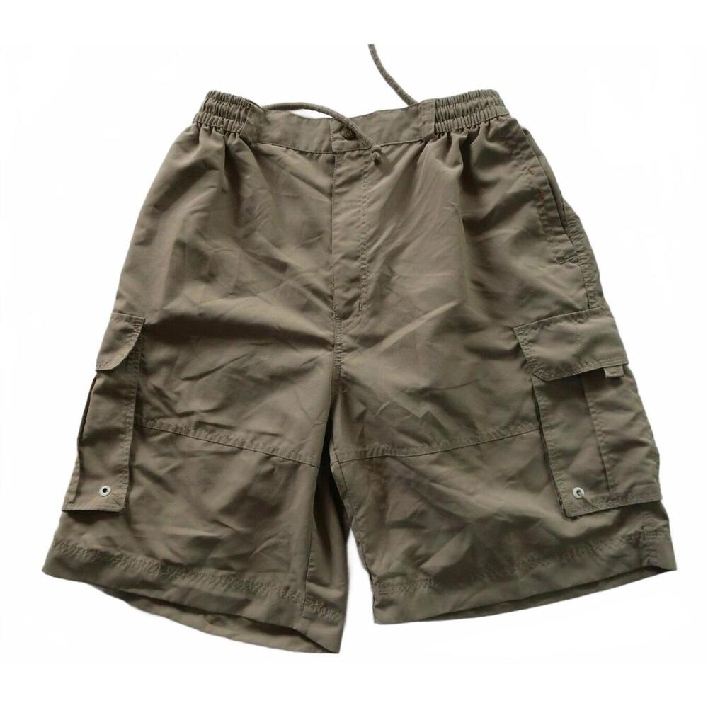 Labrea Mens Beige Cargo Swim Trunk Shorts No Tag Measured 30